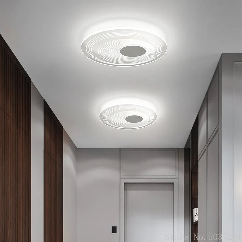 plafonnier led minimaliste en aluminium acrylique de style géométrique