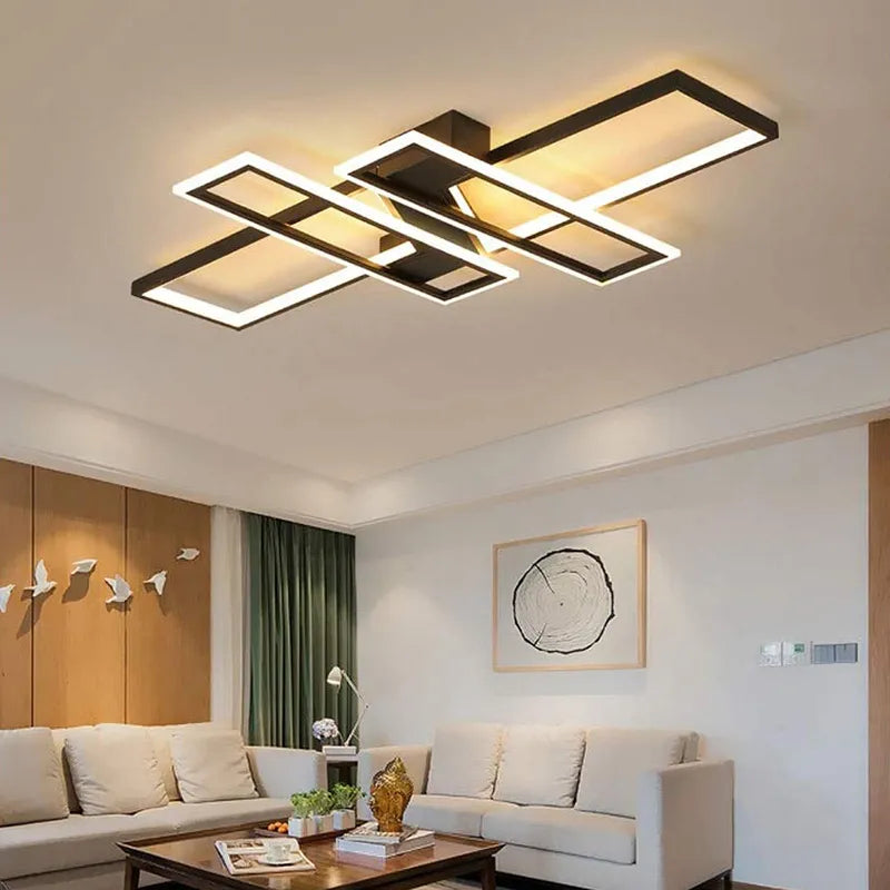 Lampe LED plafonnier salon déco maison éclairage - vue 6 sur 7