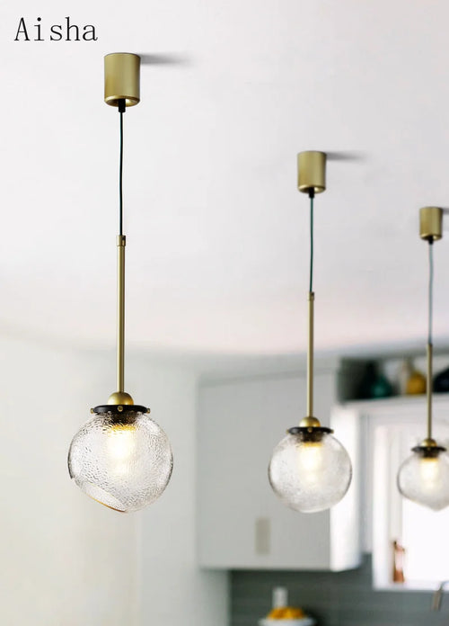 suspension en verre nordique créative pour café et restaurant - vue 2 sur 10