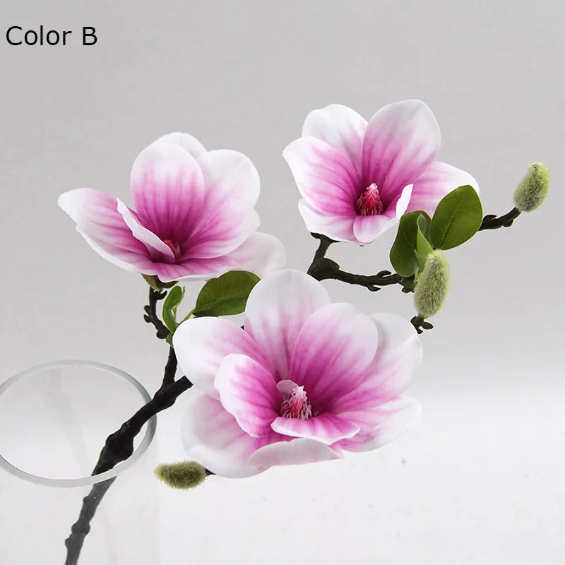 têtes de fleurs artificielles de magnolia pour décoration de mariage et fête - vue 11 sur 11