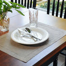 Serviette de table lot 6 lin brodé festif