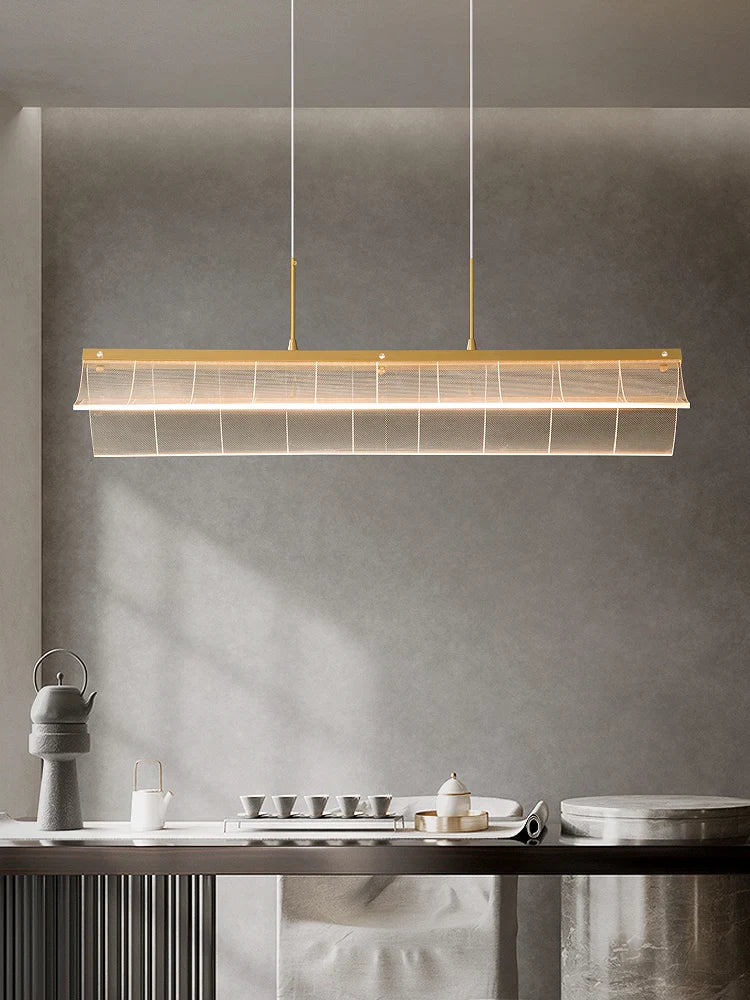 lustre moderne en cuivre suspension éclairage intérieur design - vue 3 sur 7