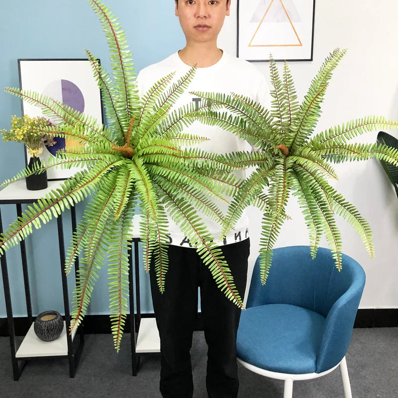 plantes tropicales palmier artificiel décoration murale suspendue - vue 8 sur 7