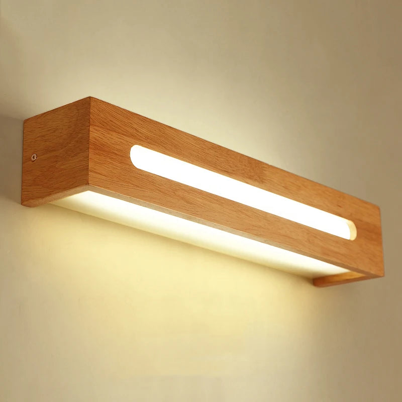 applique murale led créative en bois nordique pour diverses utilisations - vue 3 sur 8