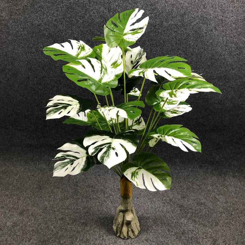 grandes plantes artificielles avec feuilles de palmier décoratives - vue 10 sur 12