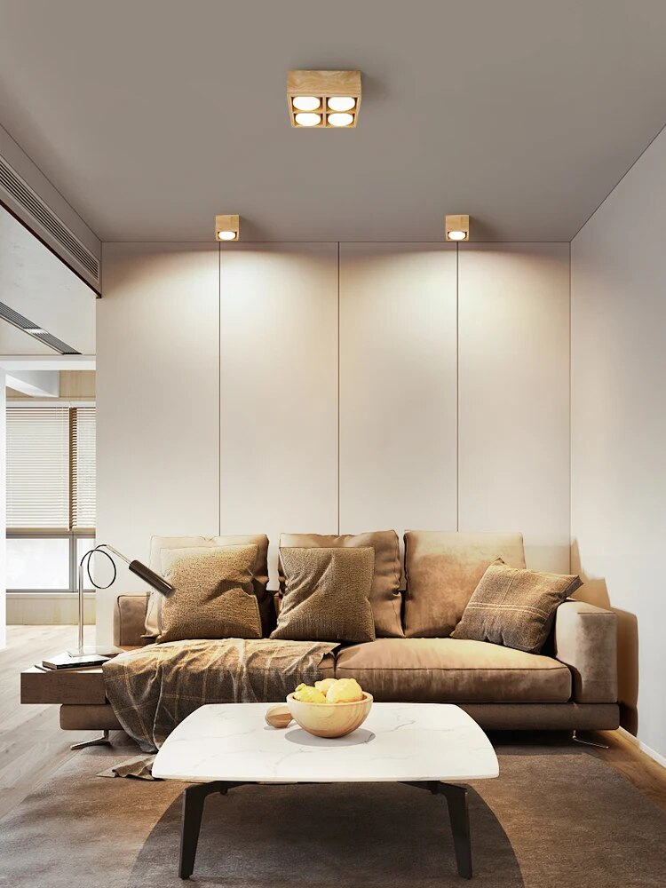 plafonnier downlight style japonais grille audacieuse - vue 5 sur 9