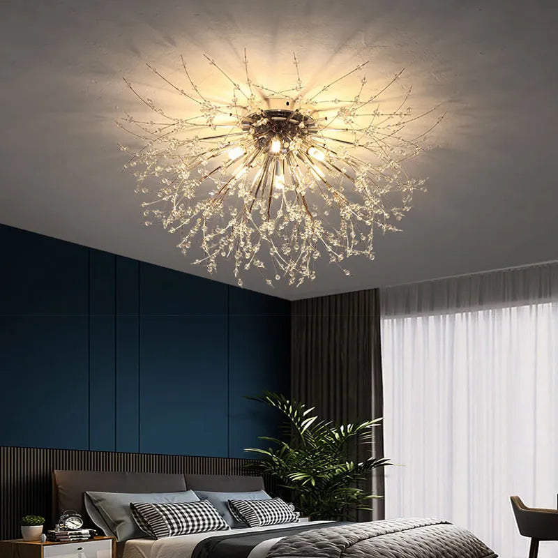 lustre led moderne luciole simple décoration intérieure