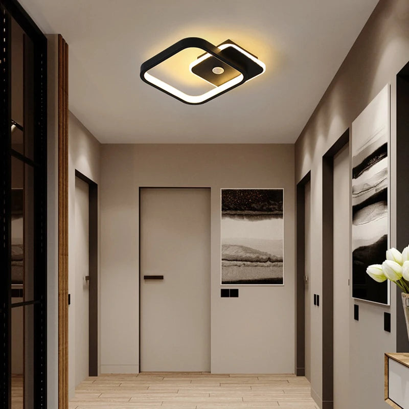 plafonnier led à induction avec capteur de mouvement pour intérieur - vue 4 sur 12