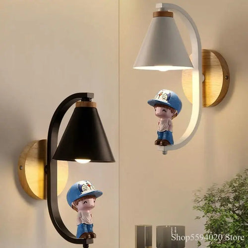 applique murale dessin animé style nordique pour enfants