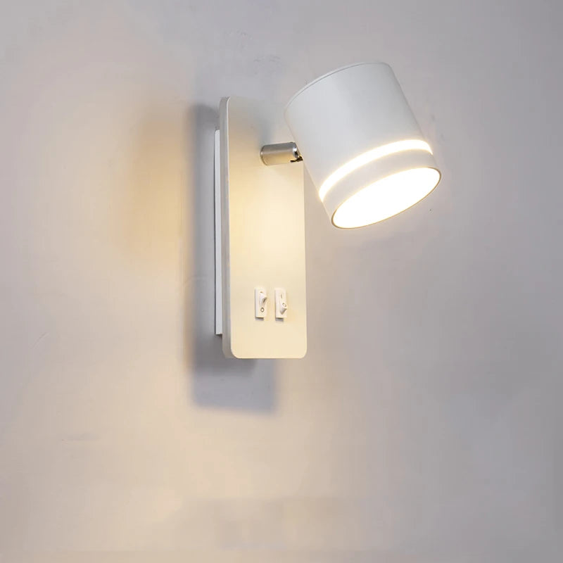 applique murale moderne rotative led avec interrupteur