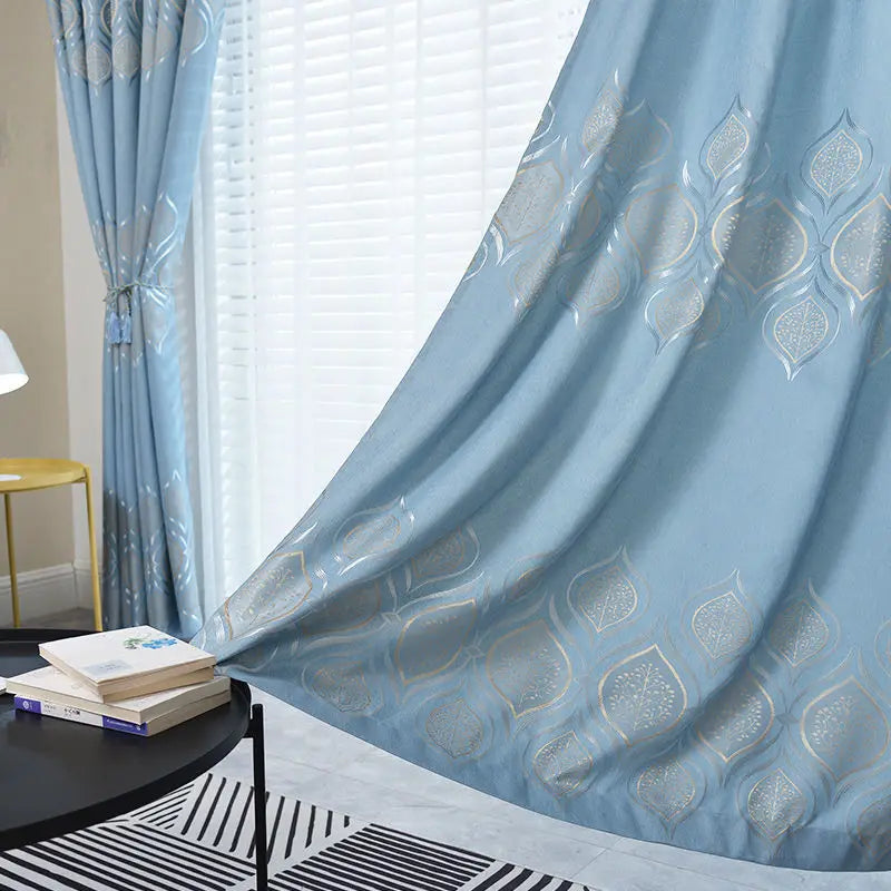 Rideau occultant floral moderne pour chambre ou salon - vue 7 sur 10