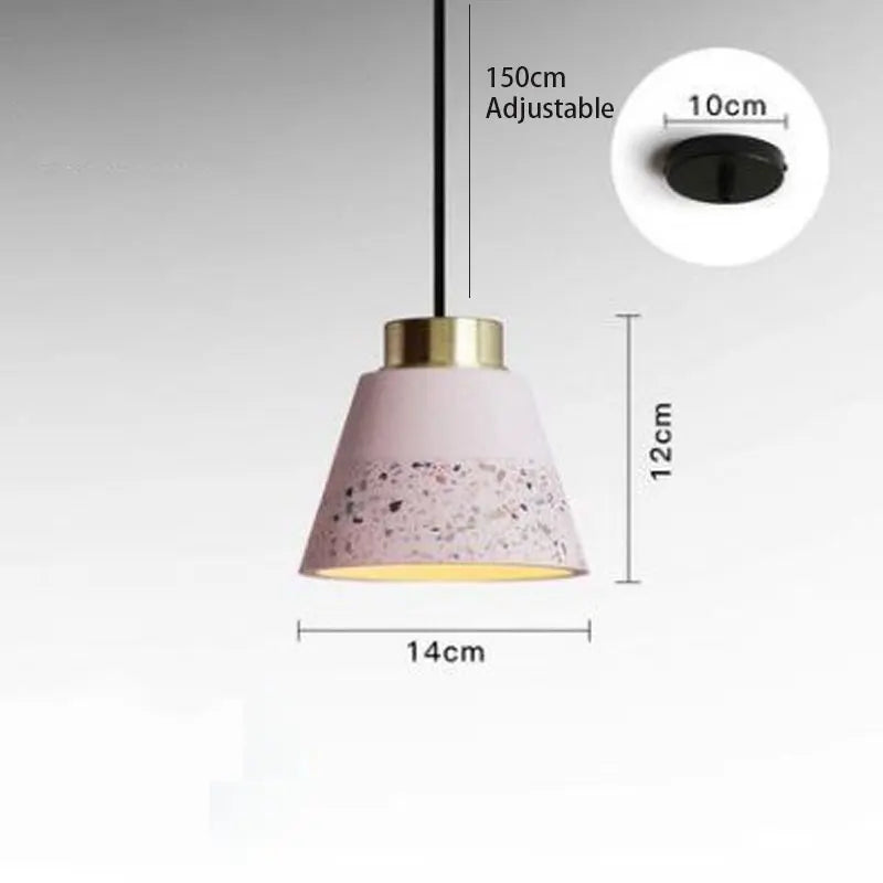 suspension vintage en ciment pour bar et café - vue 8 sur 14
