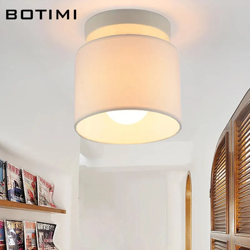 plafonnier led en tissu botimi