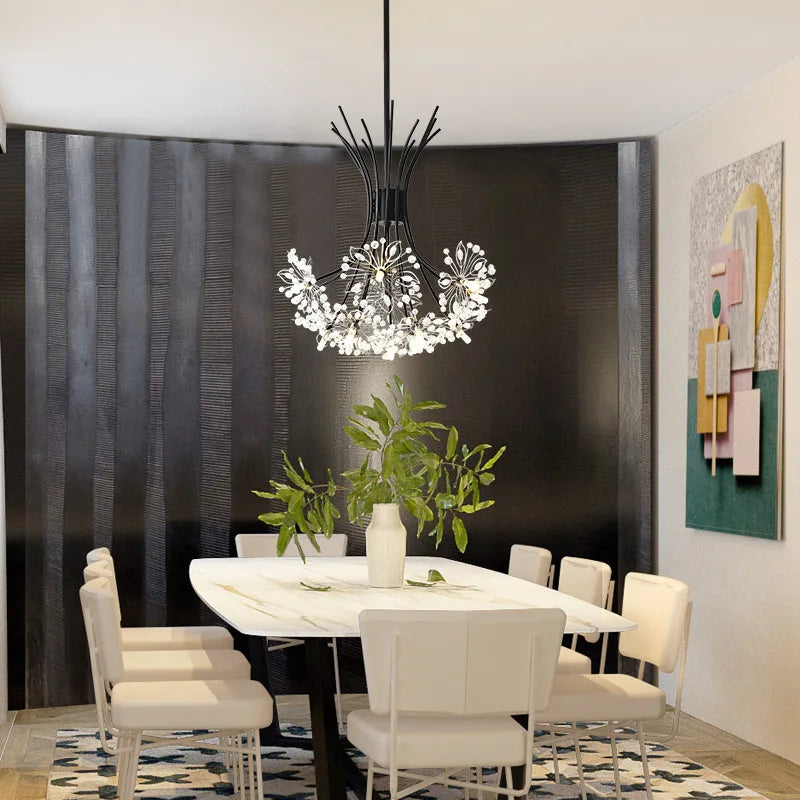 lustre moderne luxe en led pour éclairage intérieur - vue 3 sur 19