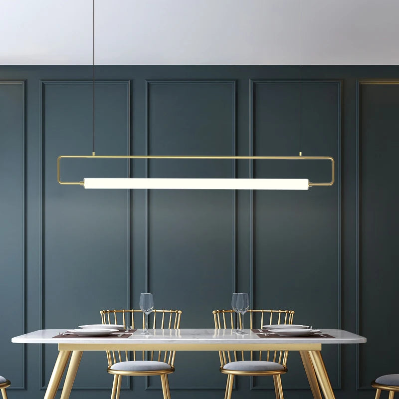 Bar, restaurant, chandelier, black island, kitchen, coffee shop, minimalist decoration, interior lighting, Nordic Chandelier