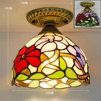 Plafonnier Led en verre créatif moderne avec ampoule 7W E27