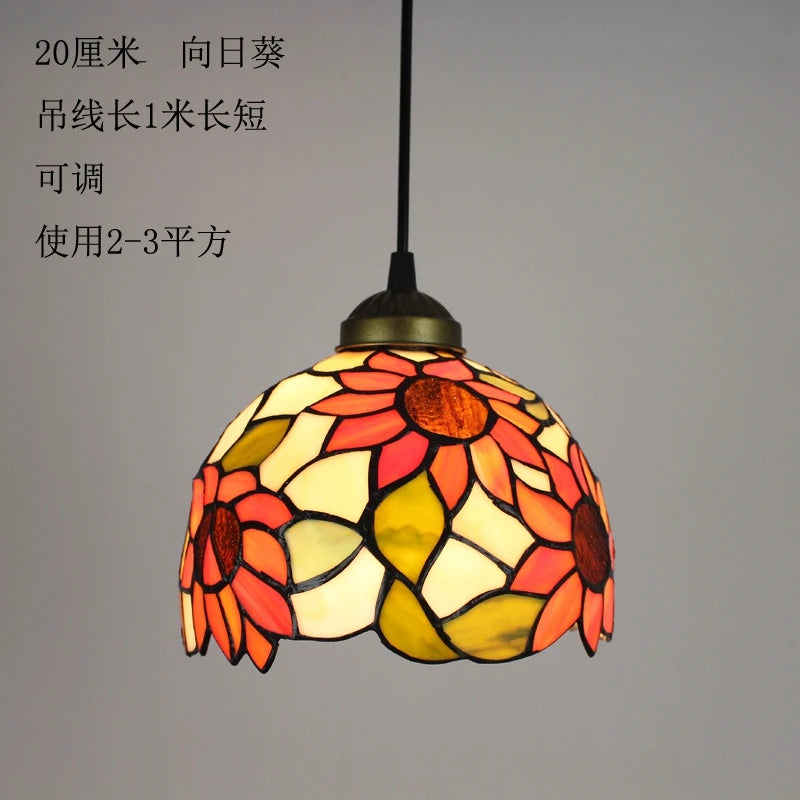 suspension baroque en verre teinté pour intérieur élégant - vue 10 sur 15