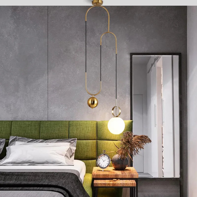 suspension boule en verre design créatif pour intérieur - vue 4 sur 7