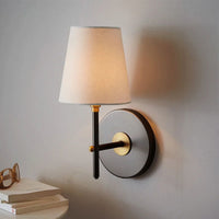 Éclairage intérieur Applique du milieu du siècle Luminaire intérieur Forme de lampe en tissu pour chambre à coucher Salon Table de chevet Décoration d'intérieur Applique murale