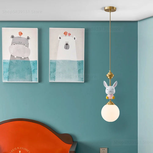 suspension led décorative dessin animé nordique pour noël