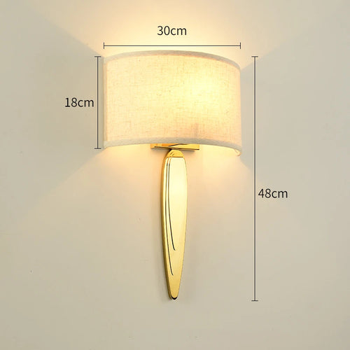 applique murale en tissu pour éclairage décoratif design moderne - vue 11 sur 10