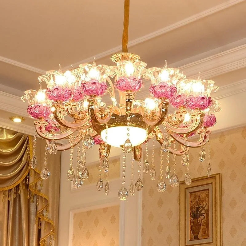 lustre de luxe en cristaux pour décoration élégante créative - vue 2 sur 21
