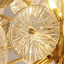 Deyidn luxe or suspension ronde verre plafond lustre pour Villa salle à manger chambre décorative moderne intérieur lumière