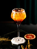 Verres à pied élégants style gin tonic cocktail