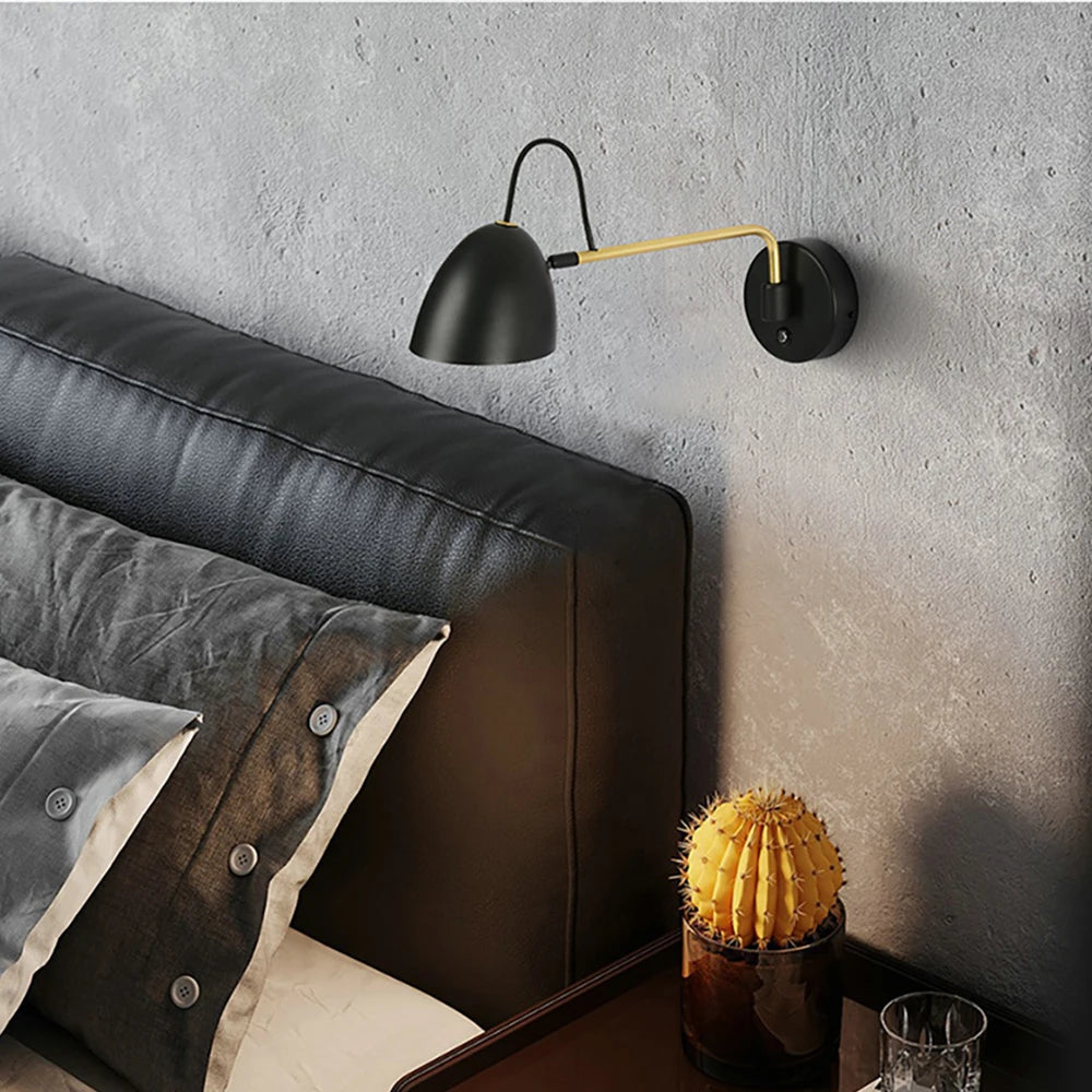 applique murale LED à bras oscillant à intensité variable avec interrupteur tactile Aisilan - vue 4 sur 8