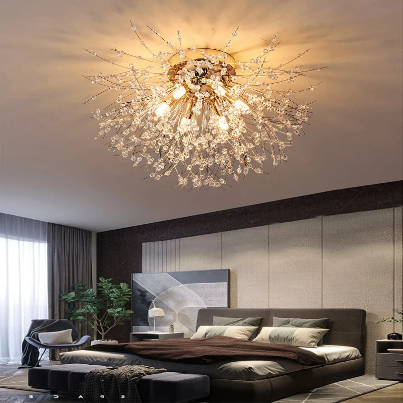 lustre led moderne luciole simple décoration intérieure - vue 3 sur 25