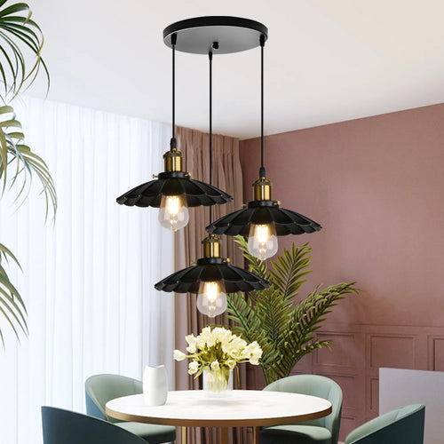 lustre vintage loft suspension lampe industrielle rétro salon