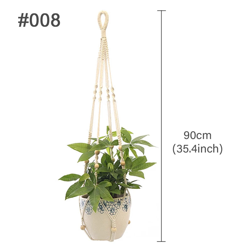 suspension macramé pour plantes et décoration murale naturelle - vue 20 sur 20