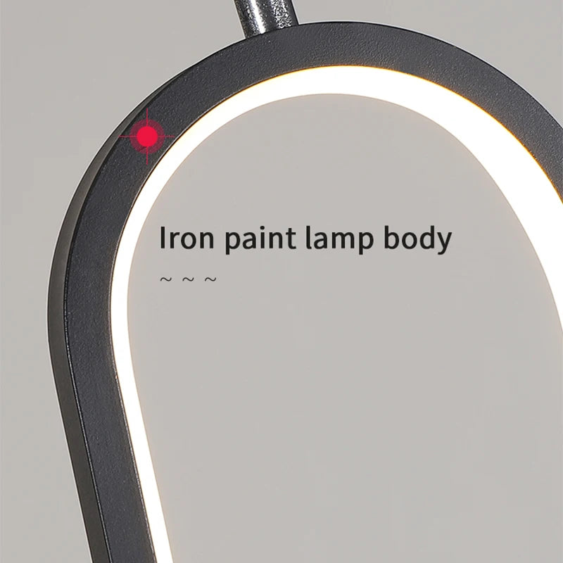 suspension moderne led anneau suspension lumière de chevet décoration maison art - vue 5 sur 8