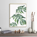 plante tropicale moderne art mural scandinave décoration intérieure