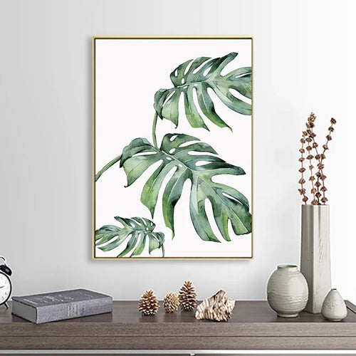 plante tropicale nordique art mural décoration moderne