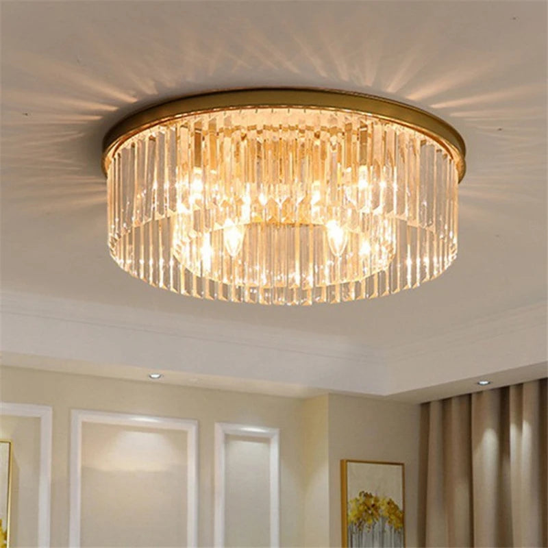 plafonnier moderne en cristal pour décoration intérieure élégante - vue 6 sur 6