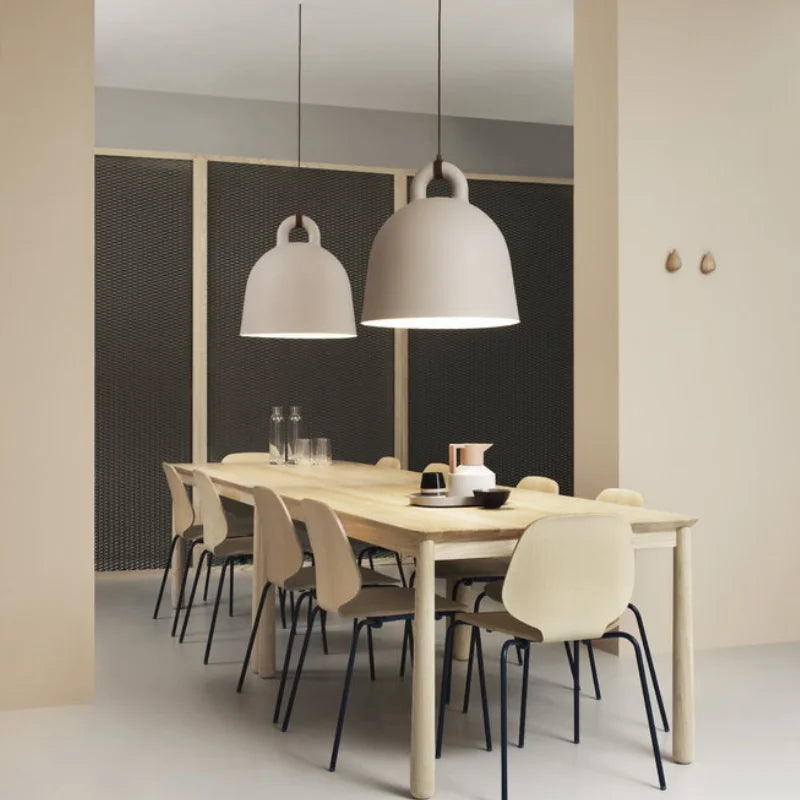 Lustre de Restaurant postmoderne Design danois salons lampes suspendues grises lampes suspendues nordiques romantiques pour chambre à coucher et Bar - vue 5 sur 9