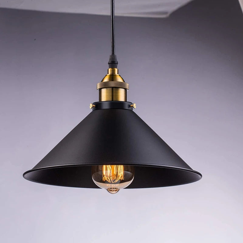 Vintage suspension Loft rétro lustre suspension E27 Base industrielle suspension Edison éclairage domestique pour salon