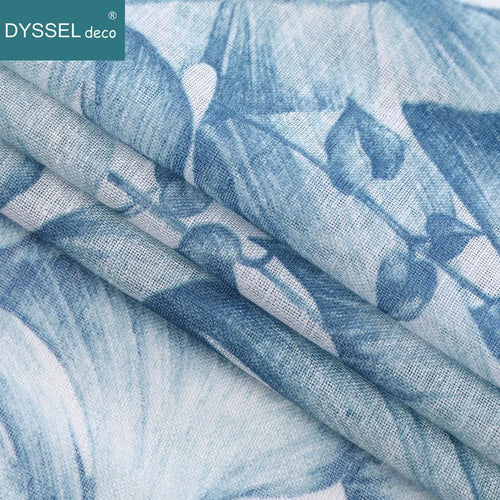 Voilage tulle transparent motif floral style européen salon chambre - vue 7 sur 6