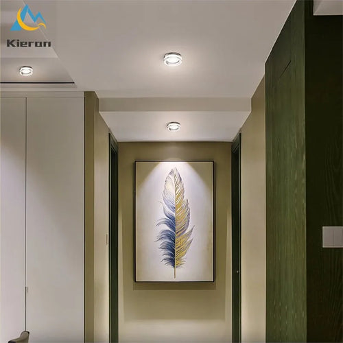 plafonnier led en cristal spot intégré luminaires - vue 3 sur 9