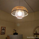 suspension en bois chinois design lumineux pour restaurant japonais