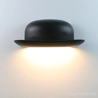 applique murale extérieure à led en forme de chapeau de paille