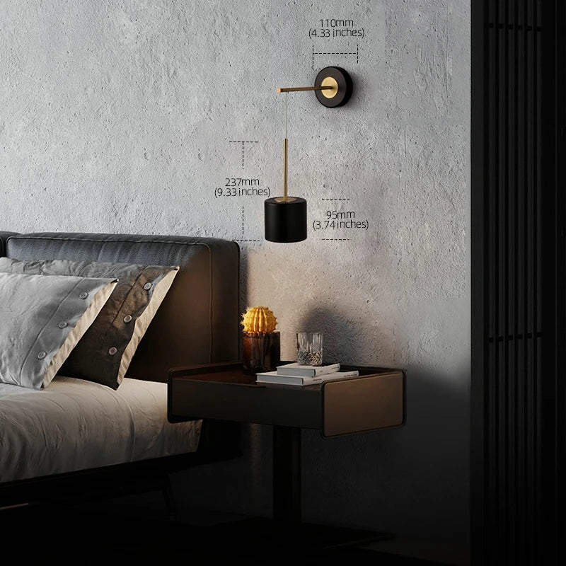 Appliques murales luxe Nickel LED 5W - vue 5 sur 7