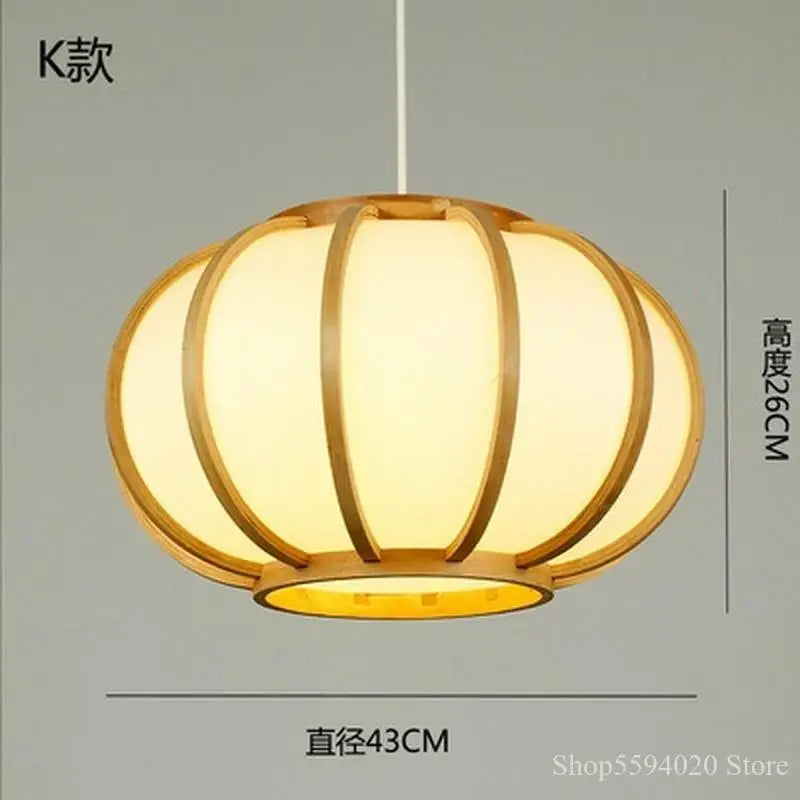 lustre en bambou style zen pour ambiance relaxante - vue 4 sur 29
