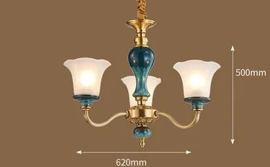 lustre en céramique et cuivre pour une ambiance moderne et simple - vue 14 sur 15