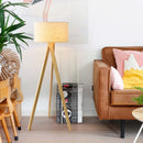 Lampadaire design Led en bois massif