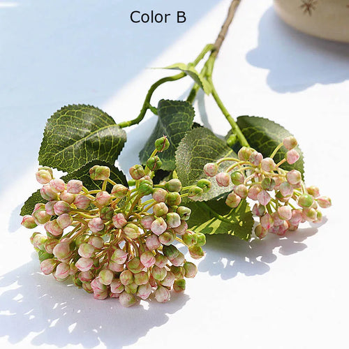 branche de baies d'hortensia artificielle pour décoration florale - vue 10 sur 11