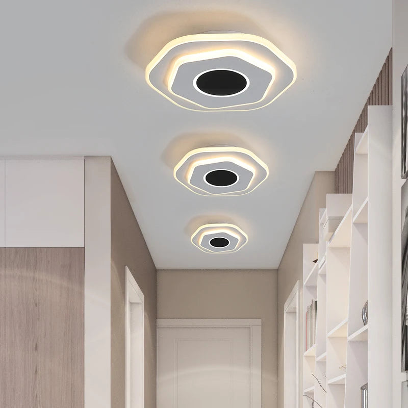 plafonnier led nordique en acrylique luminaire décoratif pour la maison - vue 2 sur 10