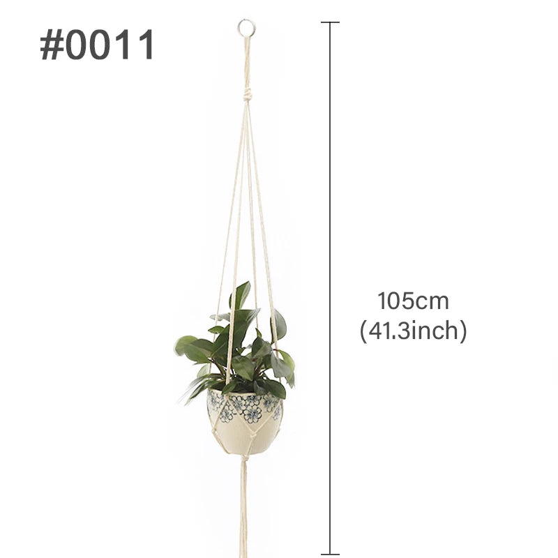 suspension macramé pour plantes et décoration murale naturelle - vue 13 sur 20