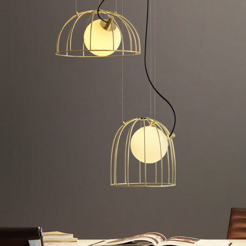 Suspension design avec abat-jour métallique ajouré Ohio - vue 5 sur 10